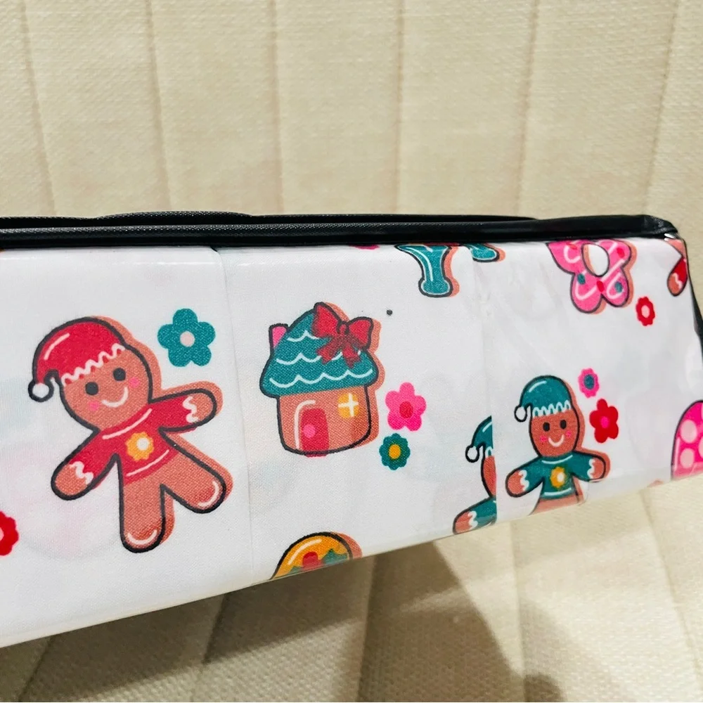 Betsey Johnson Full 6 Piece Sheet Set Gingerbread Mushroom Holiday Christmas NEW